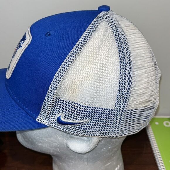 Blue White Nike UK Kentucky Wildcats 1Size SnapBack Mesh Trucker Baseball Cap - Picture 3 of 7